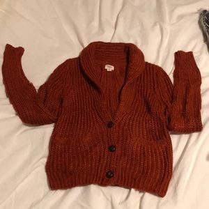 Cable knit cardigan